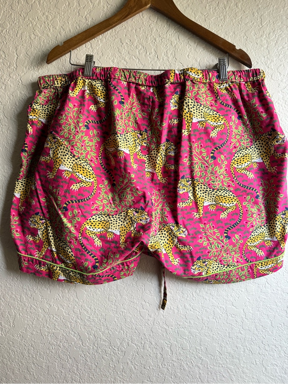 Printfresh Pink Leopard-Print Drawstring Shorts - Picture 5 of 6